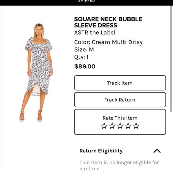 Astr bubble sleeve midi dress floral revolve - Picture 2 of 3